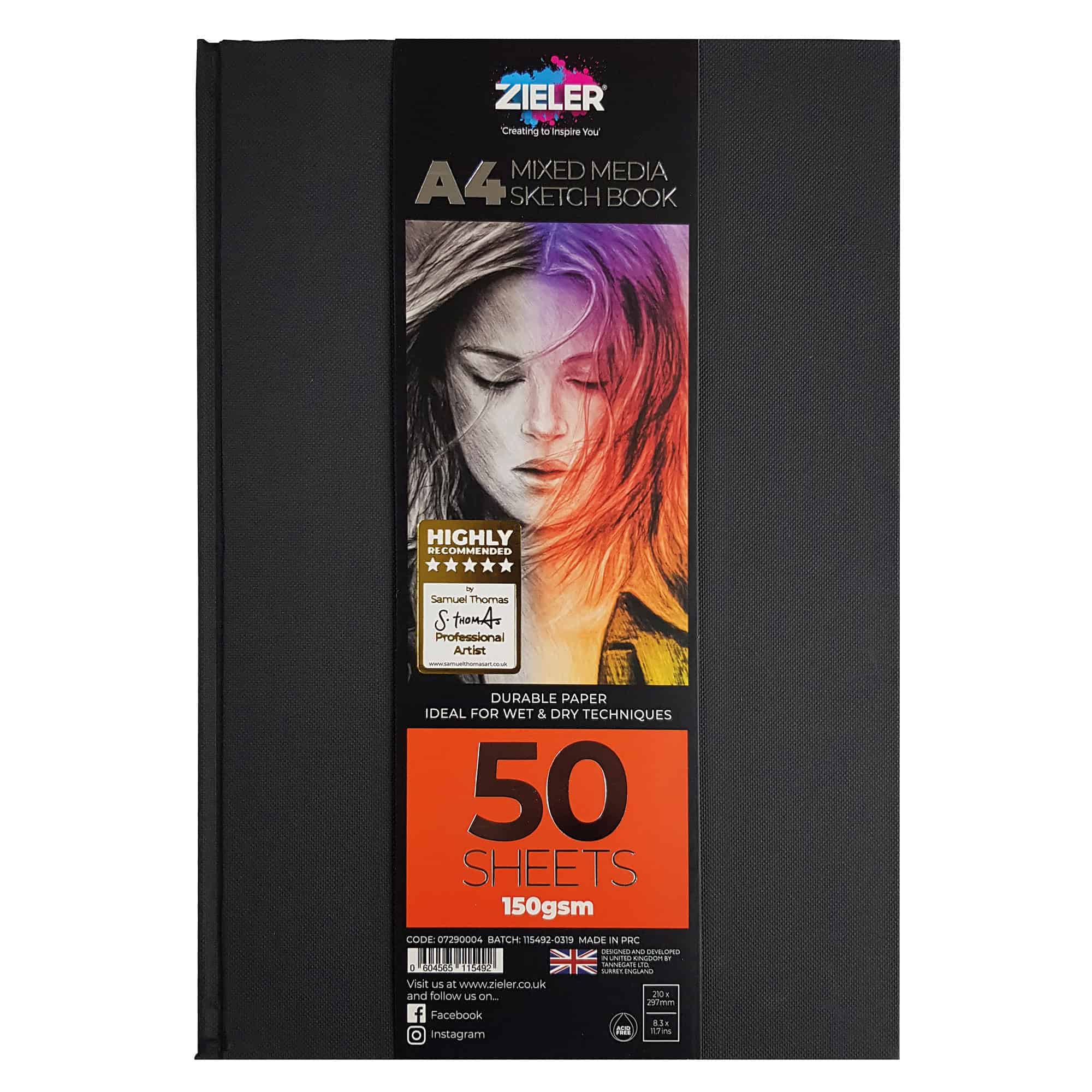 SKETCHBOOK A4 MIXED MEDIA ( BRAND ZIELER )