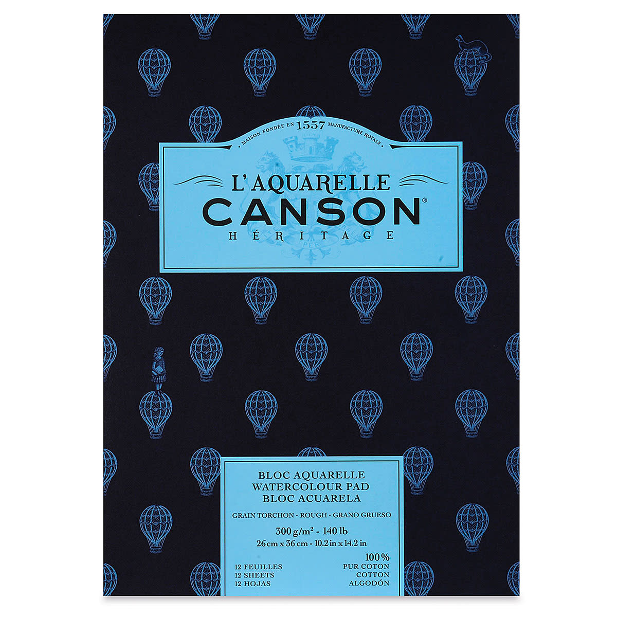 SKETCHBOOK WATERCOLOR 10.2inch X 14.2inch ( BRAND L'AQUARELLE CANSON HERITAGE )