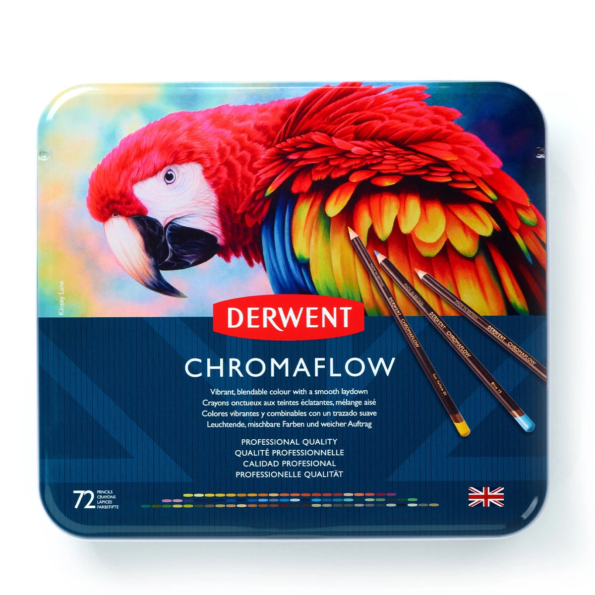 COLORED PENCIL SET ( BRAND DERWENT CHROMAFLOW ) 72PIECES