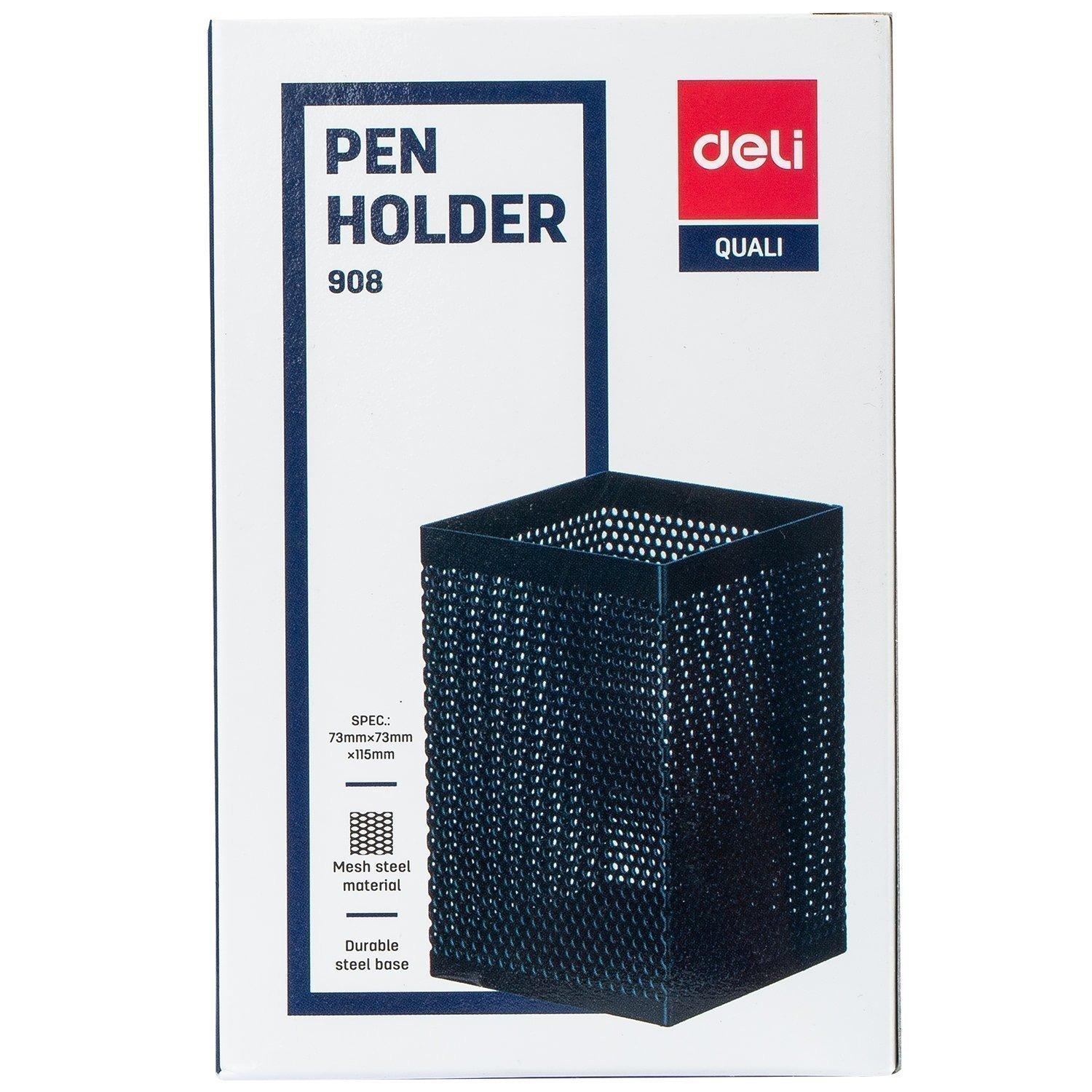 PEN HOLDER ( BRAND DELI ) MESH STEEL DURABLE DESIGN