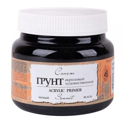 ARTIST ACRYLIC PRIMER BLACK ( BRAND SONNET ) 500ML