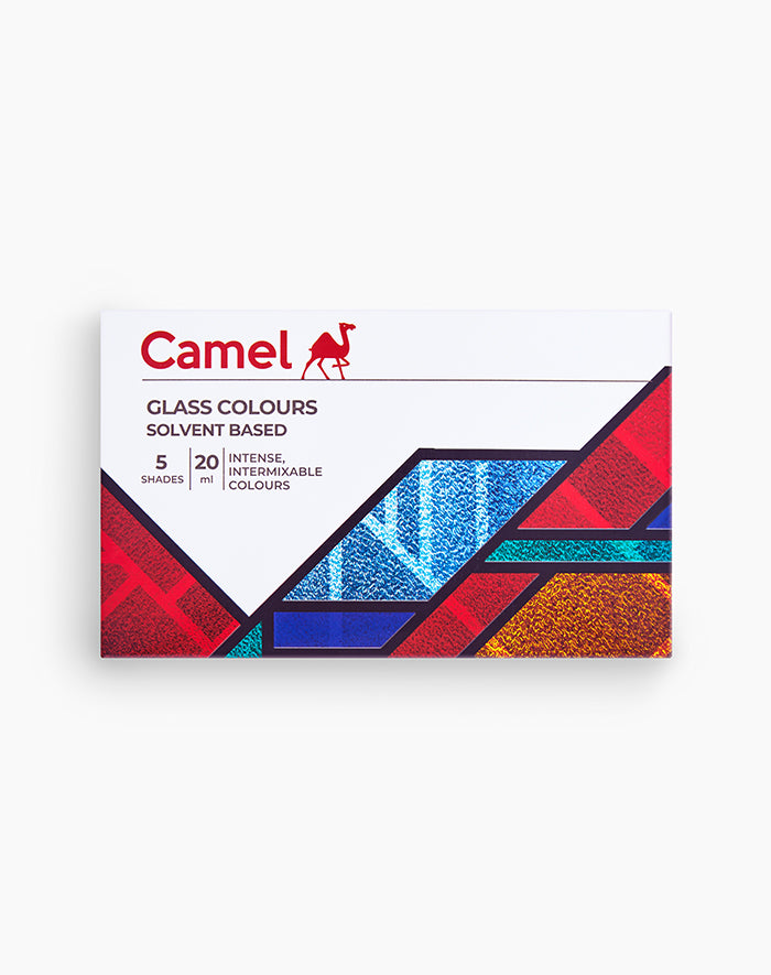 TINT SOLVENT GLASS PAINT BASED ( BRAND CAMEL ) 20ML 5 SHADES