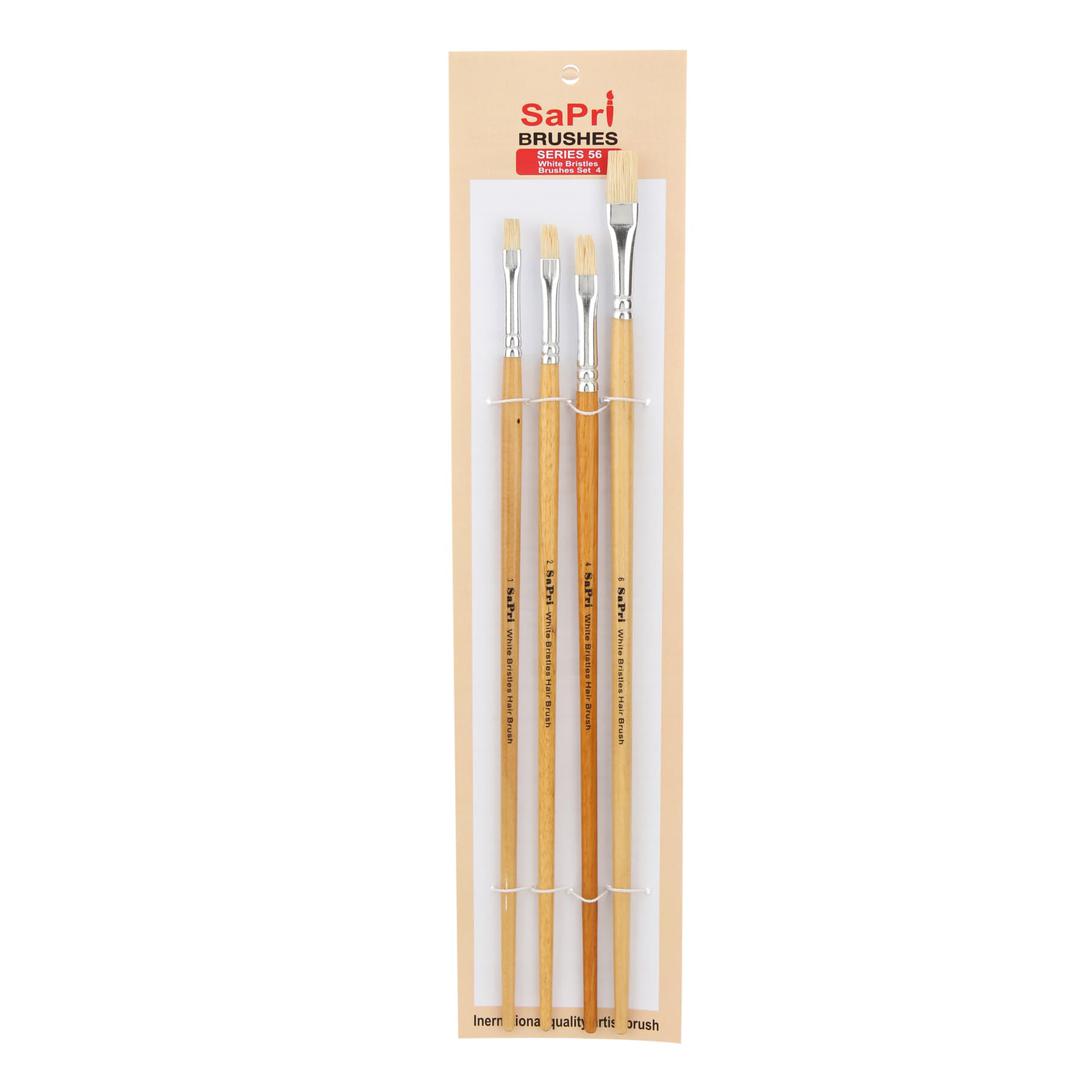 PAINT BRUSH SET ( BRAND SAPRI ) FLAT SERIES 56 4PCS