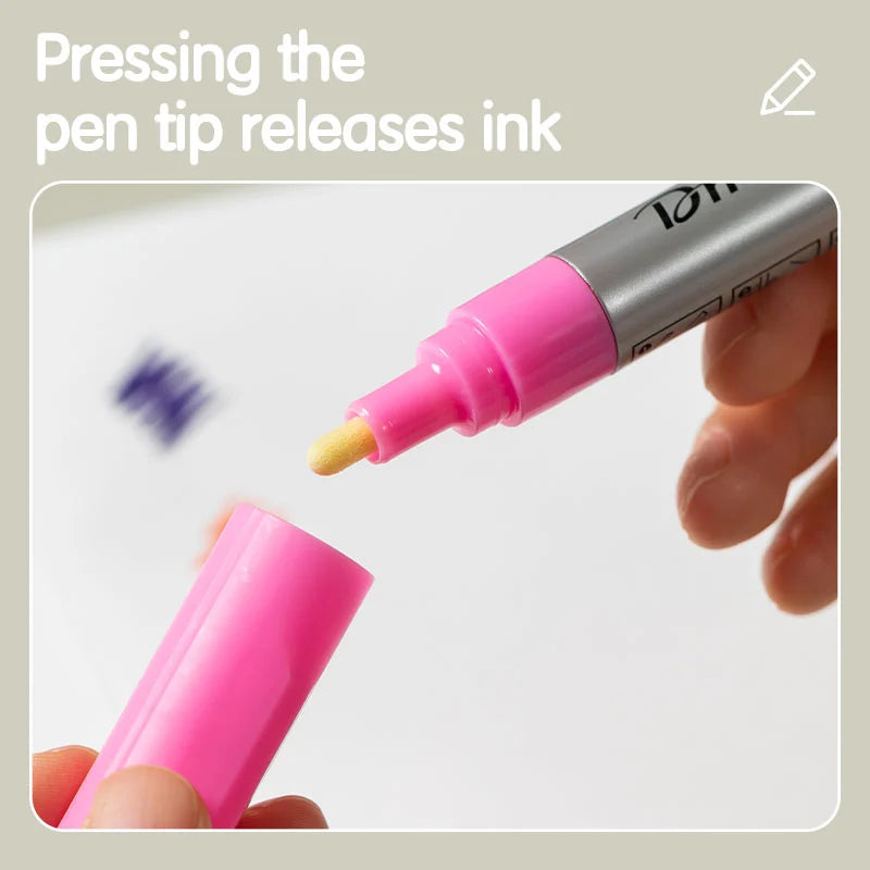 ACRYLIC MARKER ( BRAND DMAST ) 12 COLORS