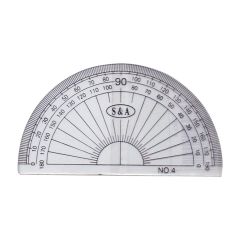 TRANSPARENT SMALL PROTRACTOR