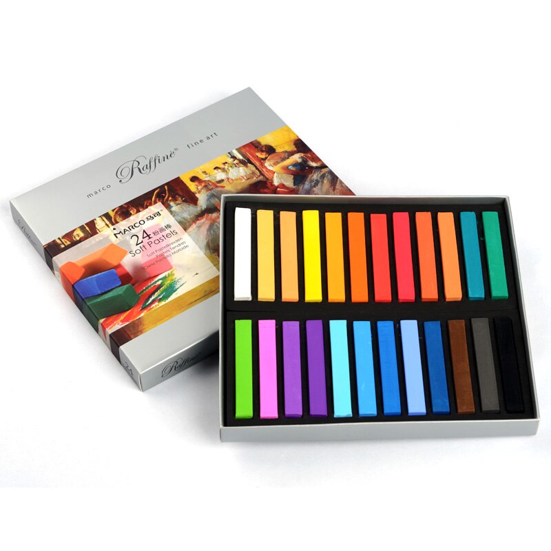 SOFT PASTEL ( BRAND MARCO RAFFINE ) FINE ART 24 COLORS