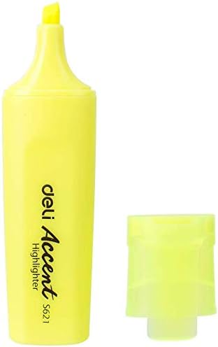 HIGHLIGHTER ( BRAND DELI ) IN YELLOW COLOR