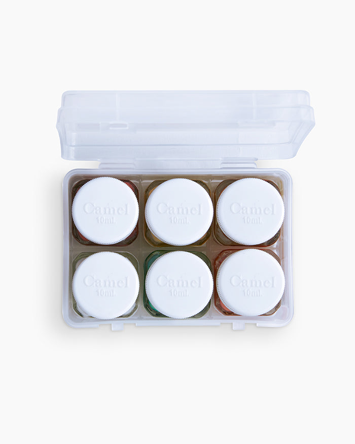 ACRYLIC FABRIC PEARL PAINT ( BRAND CAMEL ) 10ML 6 SHADES