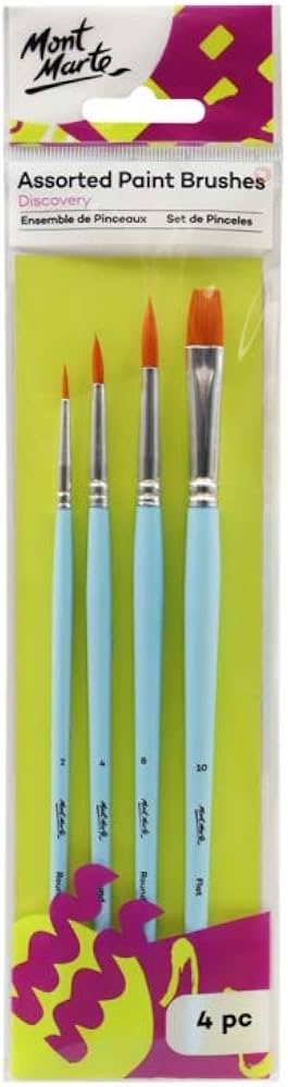 ASSORTED PAINT BRUSH ( BRAND MONT MARTE ) 4 PCS