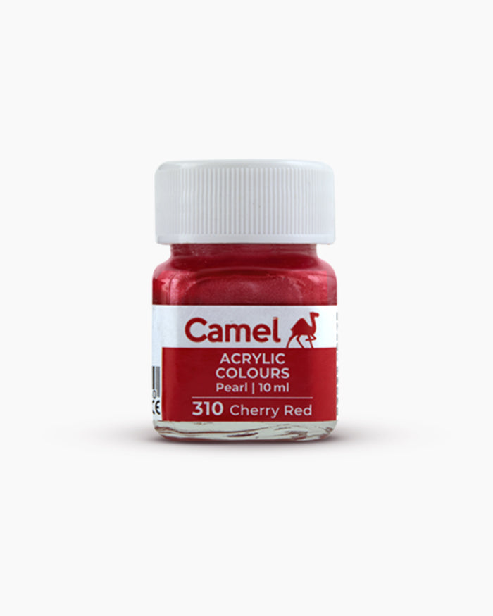 ACRYLIC FABRIC PEARL PAINT ( BRAND CAMEL ) 10ML 6 SHADES