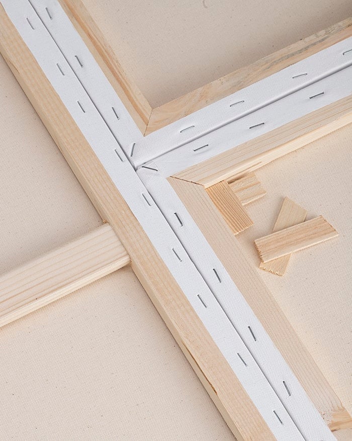 STRETCHED COTTON CANVAS WHITE ( BRAND CAMEL )