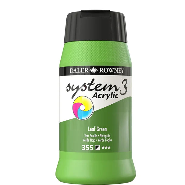 SYSTEM 3 ACRYLIC PAINT 500ML ( BRAND DALER ROWNEY )
