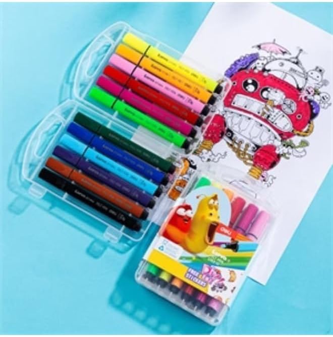 FELT PEN ( BRAND DELI ) 12 COLORS