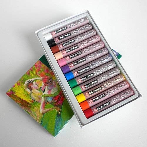 OIL PASTEL ( BRAND CRAY-PAS ) EXPRESSIONIST EXTRA FINE QUALITY 12 COLORS