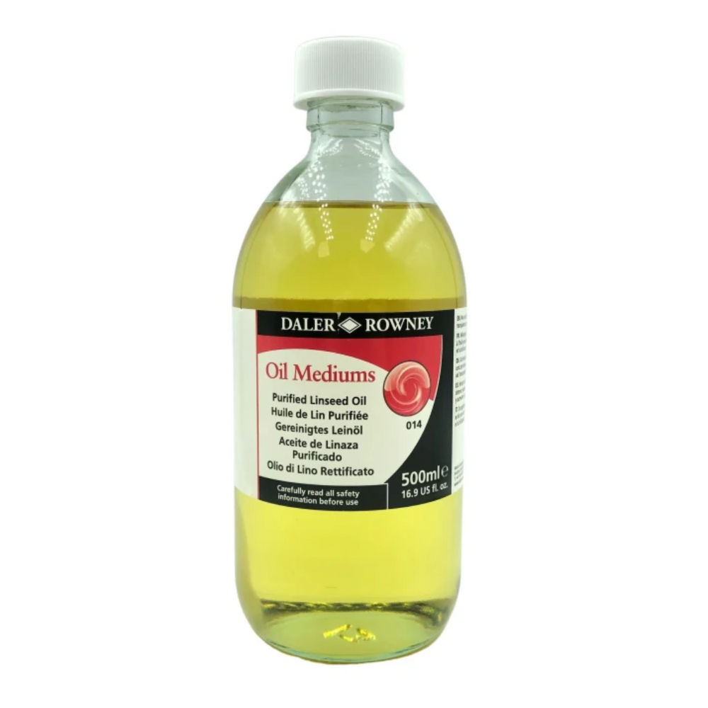 PURIFIED LINSEED OIL MEDIUM 500ml ( BRAND DALER ROWNEY )