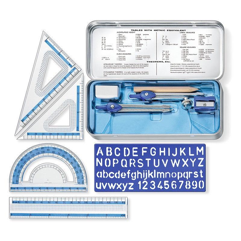 GEOMETRY BOX ( BRAND STAEDTLER ) MAT SET COMPASS 10PIECES