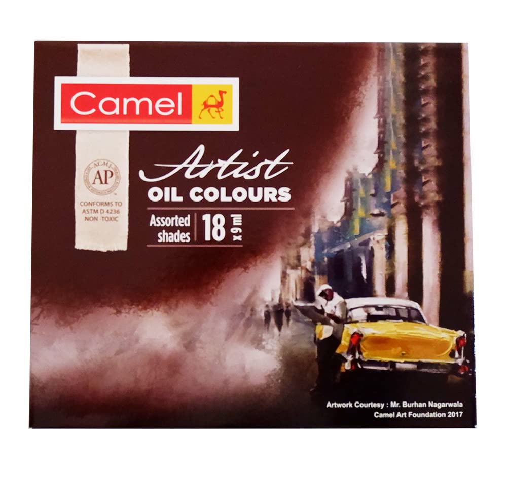 ARTIST OIL COLORS ( BRAND CAMEL ) 18SHADES 9ML
