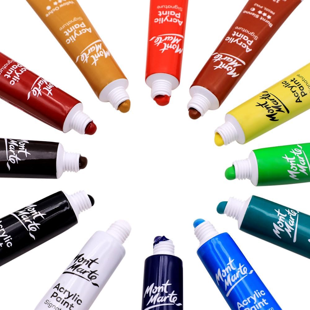 ACRYLIC PAINT SIGNATURE 24color 12ml ( BRAND MONT MARTE )