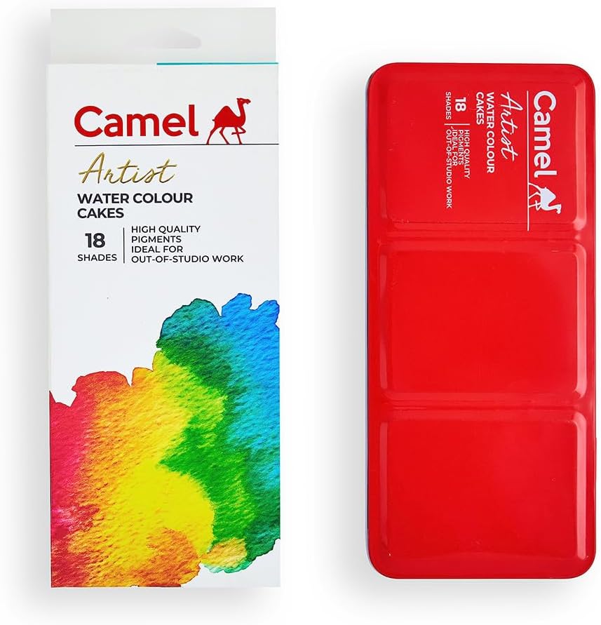 ARTIST WATERCOLOR CAKE ( BRAND CAMEL ) 18 SHADES