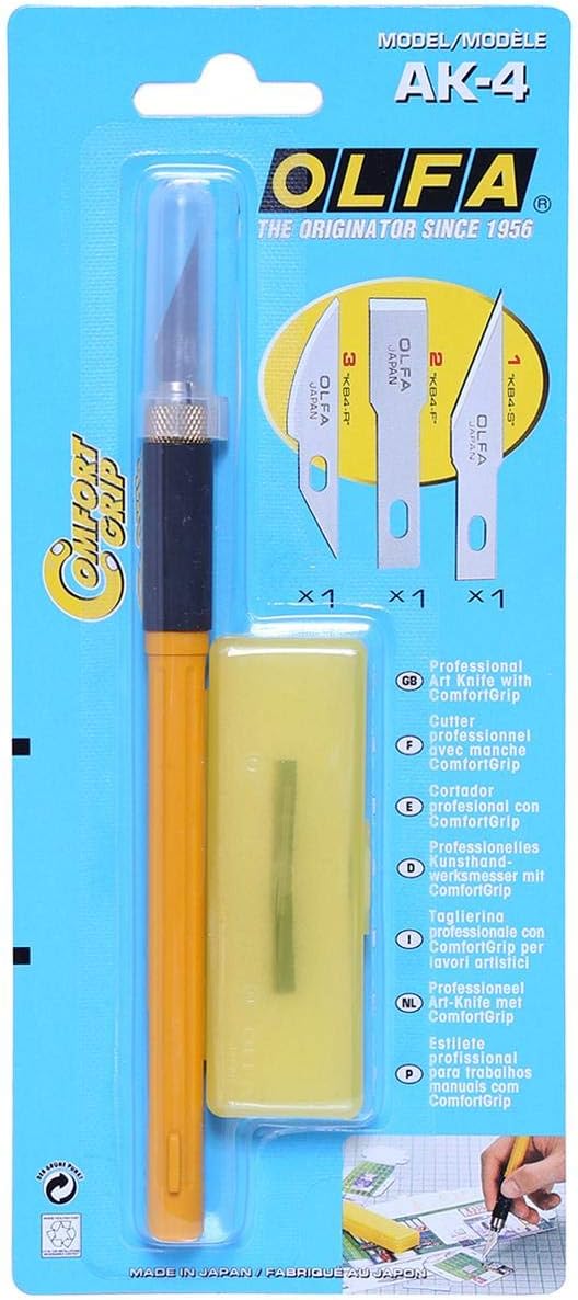 PROFESSIONAL ART KNIFE WITH CONFORT GRIP ( BRAND OLFA )