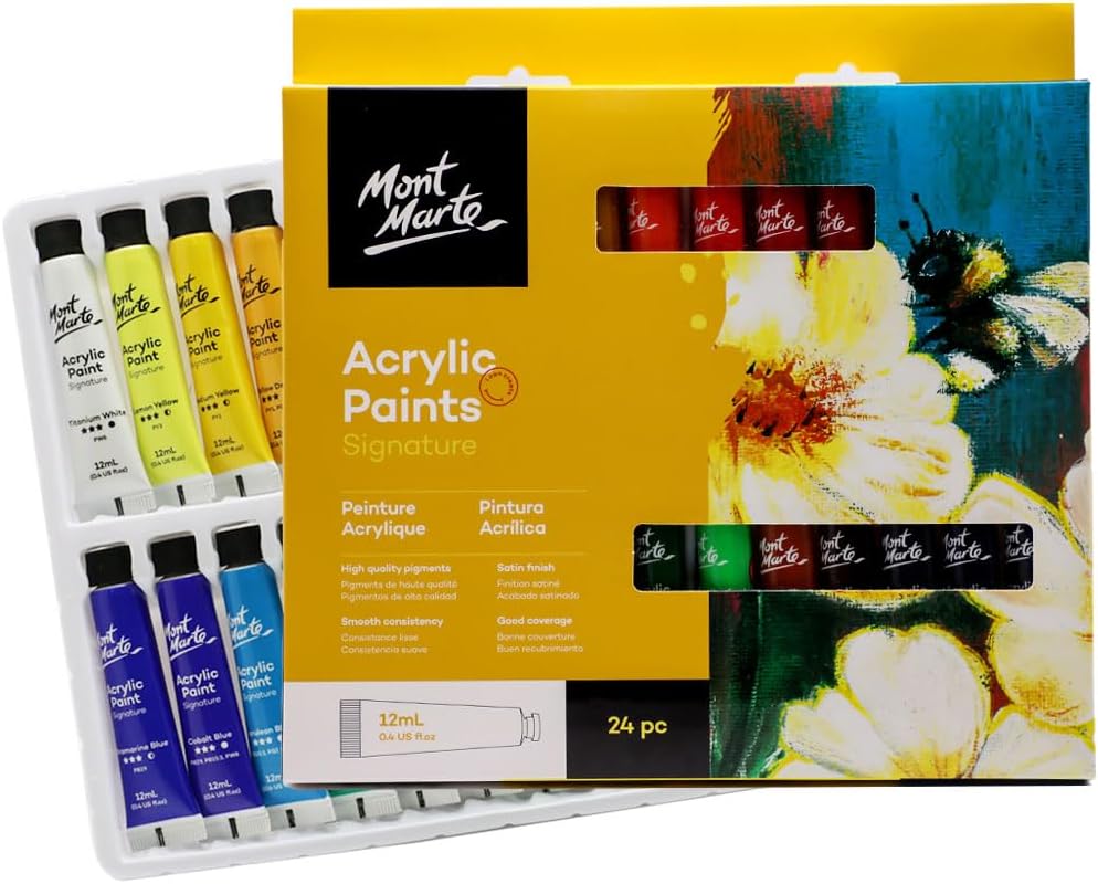 ACRYLIC PAINT SIGNATURE 24color 12ml ( BRAND MONT MARTE )