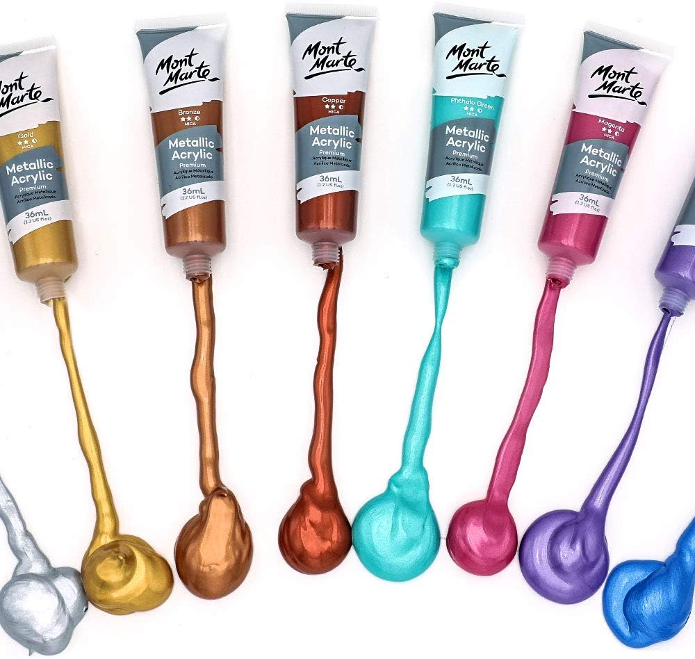 ACRYLIC COLOR INTRO SET ( BRAND MONT MARTE ) 8 PIECES 36ML