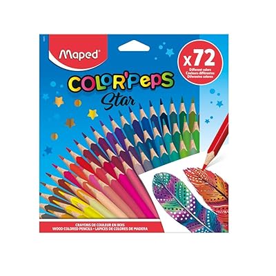 COLOUR PENCILS COLOR PEPS X72 CARD BOX ( BRAND MAPED )