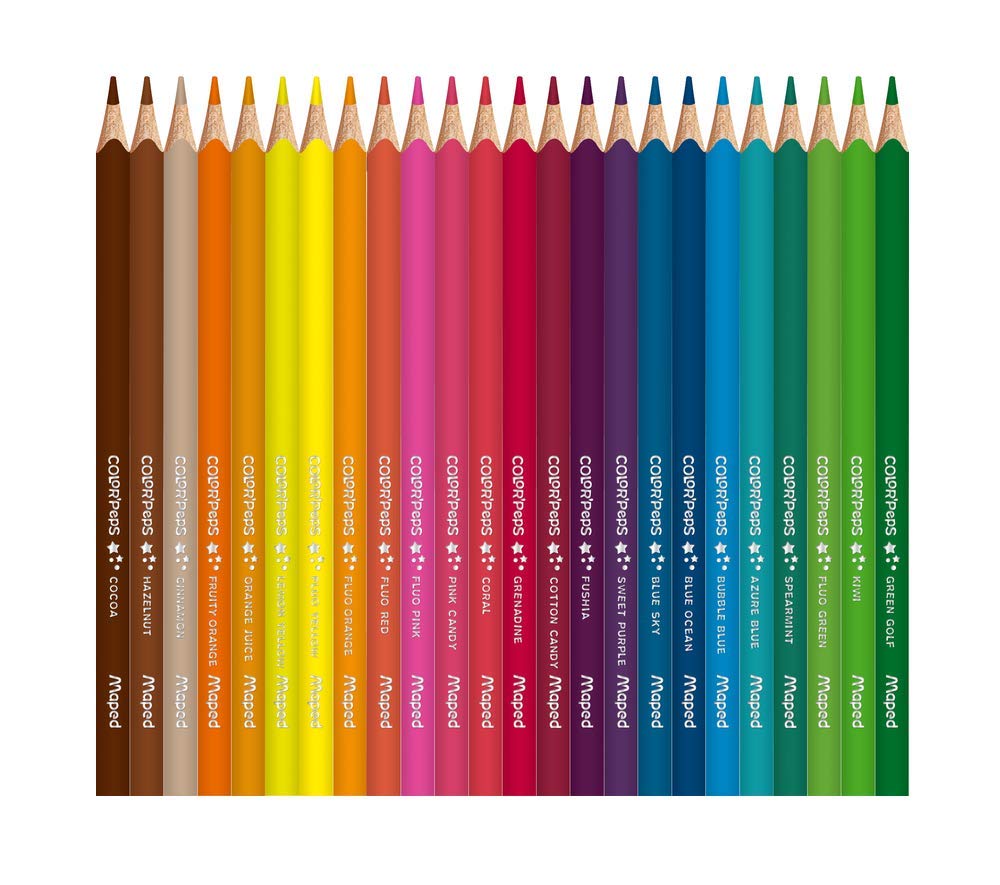 COLOUR PENCILS COLOR PEPS X72 CARD BOX ( BRAND MAPED )