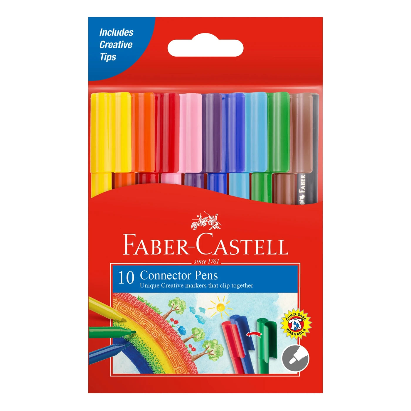 CONNECTOR PEN MARKER ( BRAND FABER CASTELL ) 10 PCS