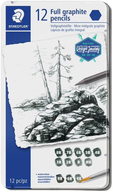 SKETCH PENCIL ( BRAND STAEDTLER ) FULL GRAPHITE 12 PCS PENCILS