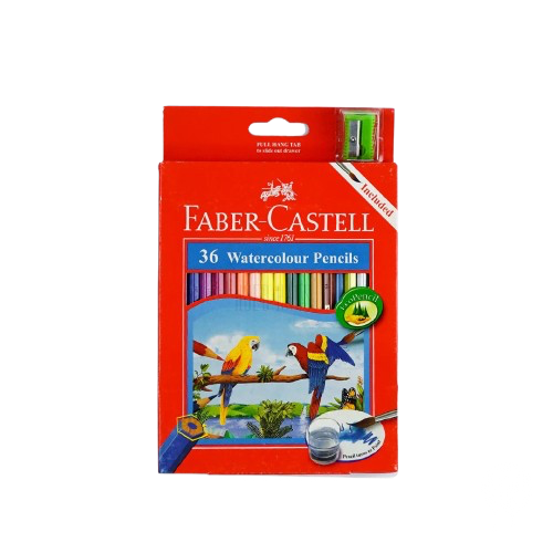 WATERCOLOR PENCILS 36PCS ( BRAND FABER CASTELL )