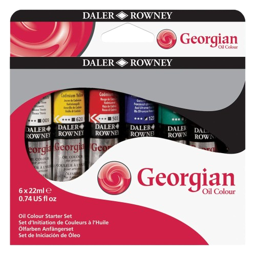 GEORGIAN OIL COLOR STARTER 6X22 ML ( BRAND DALER ROWNEY )