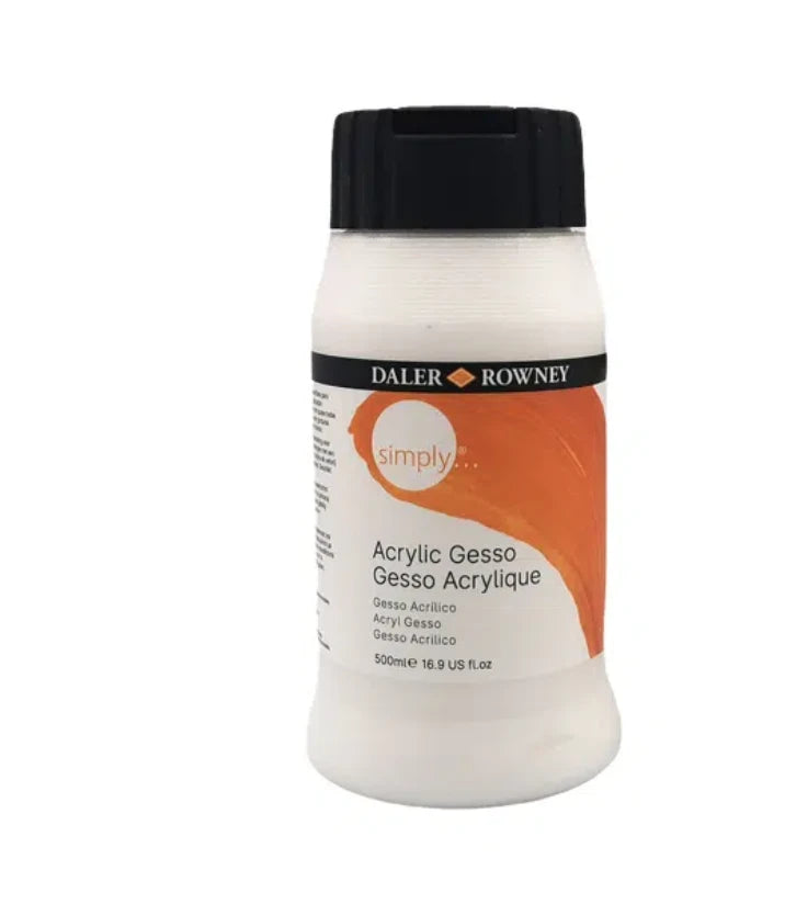 SIMPLY ACRYLIC GESSO ( BRAND DALER ROWNEY ) 500ML