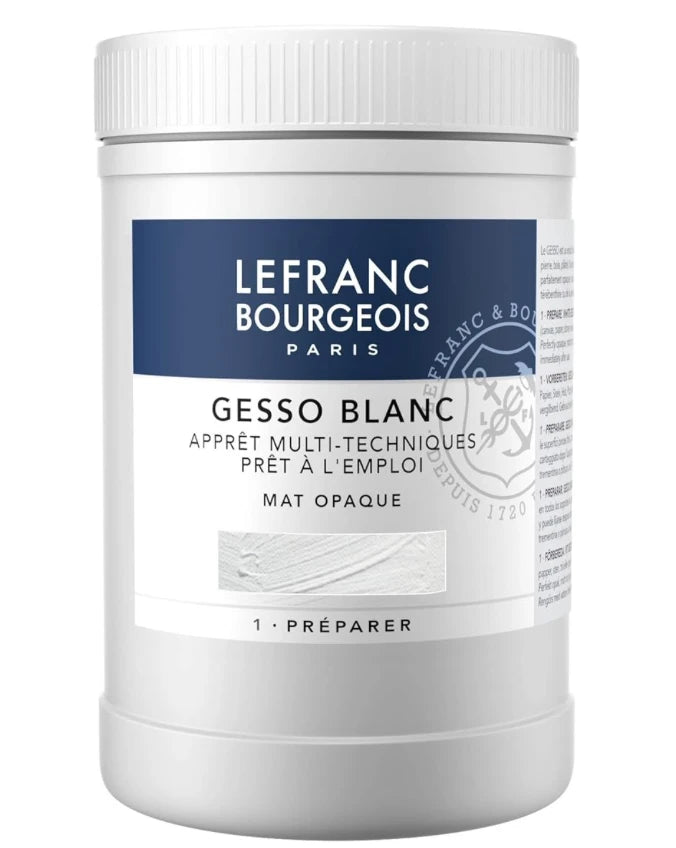 GESSO BLANC OPAQUE GESSO ( BRAND LEFRANC BOURGEOIS 1 LITER