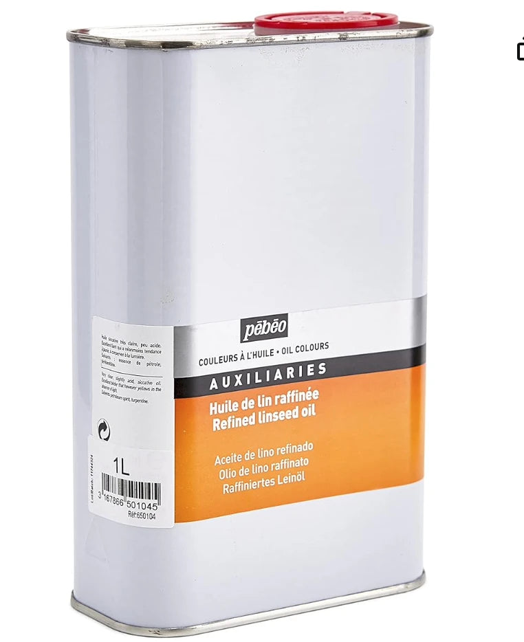 REFINED LINSEED OIL ( BRAND PEBEO ) 1 LITER
