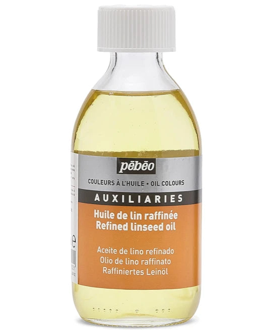 LINSEED OIL REFINED ( BRAND PEBEO ) 495 ML BOTTLE