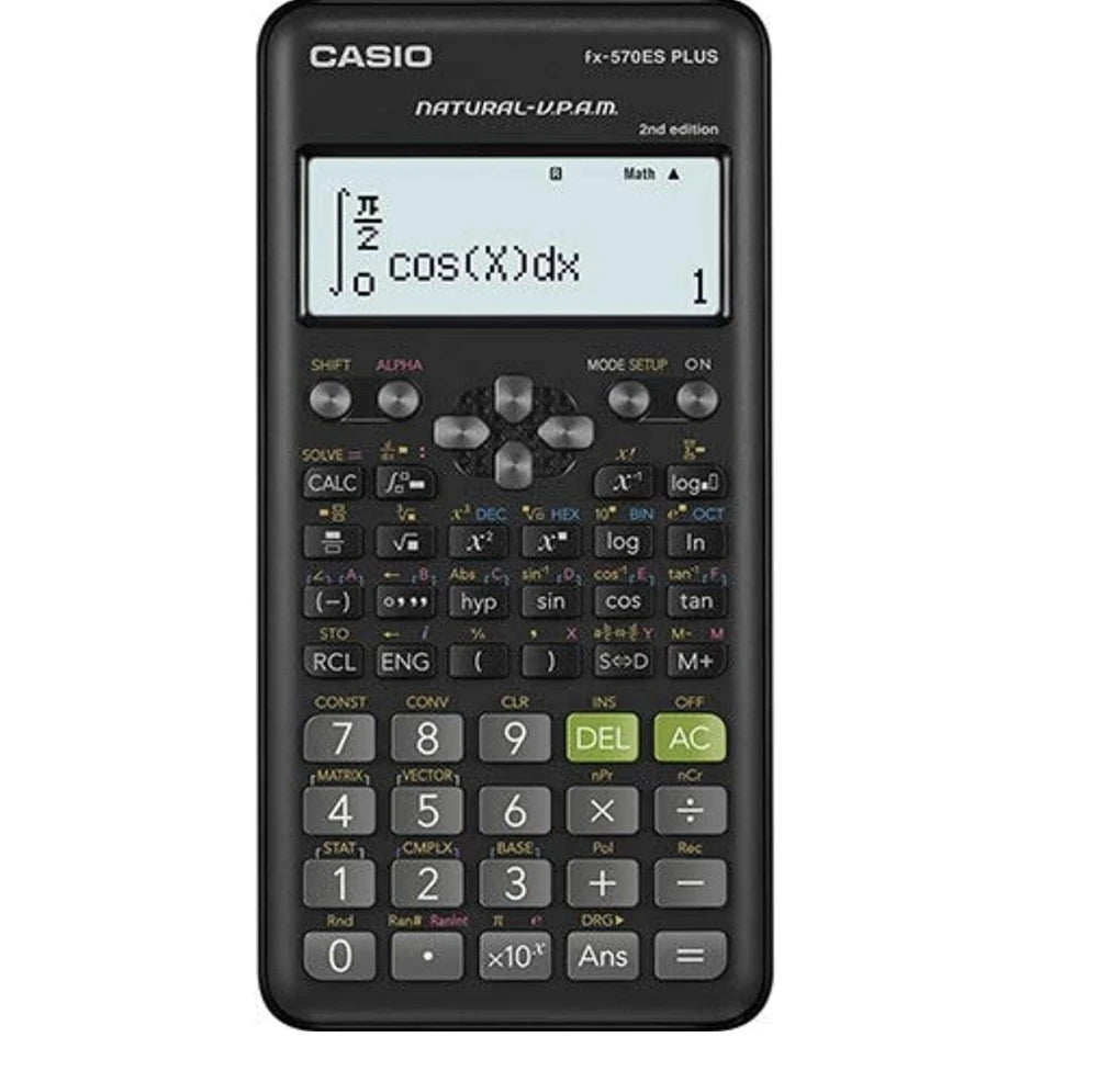 FX 570ES PLUS SCIENTIFIC CALCULATOR ( BRAND CASIO ) 2ND EDITION