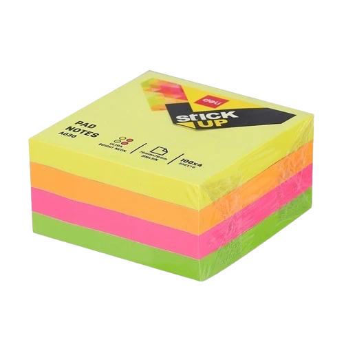 MINI STICKY NOTE PAD ( BRAND DELI ) sheets 100X4 size 51mm x 51mm