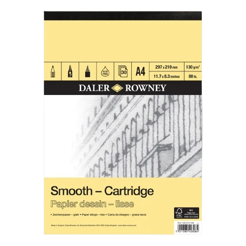 SKETCHBOOK ( BRAND DALER ROWNEY SMOOTH CARTRIDGE A4 SIZE