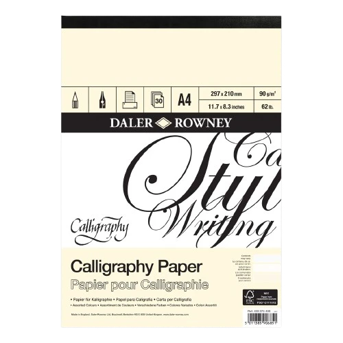 SKETCHBOOK ( BRAND DALER ROWNEY ) CALIGRAPHY PAPER A4 SIZE