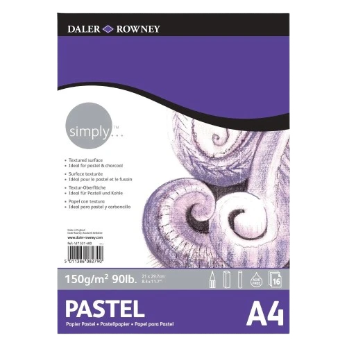 SKETCHBOOK ( BRAND DALER ROWNEY ) SIMPLY PASTEL A4 SIZE 150GSM