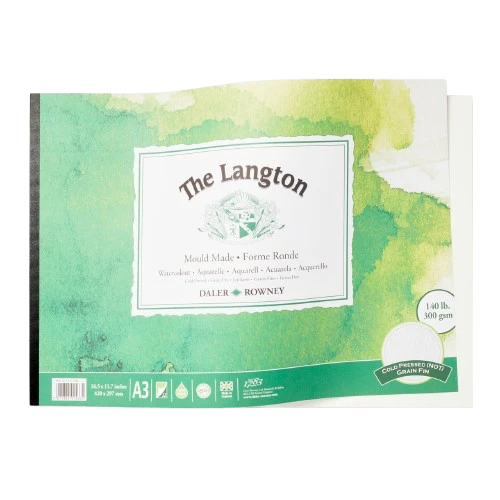 WATERCOLOR PAD ( BRAND DALER ROWNEY ) THE LANGTON WATERCOLOR PAD A3 SIZE