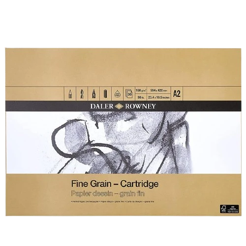 SKETCH BOOK ( BRAND DALER ROWNEY ) SIZE A2 FINE GRAIN CARTRIDGE