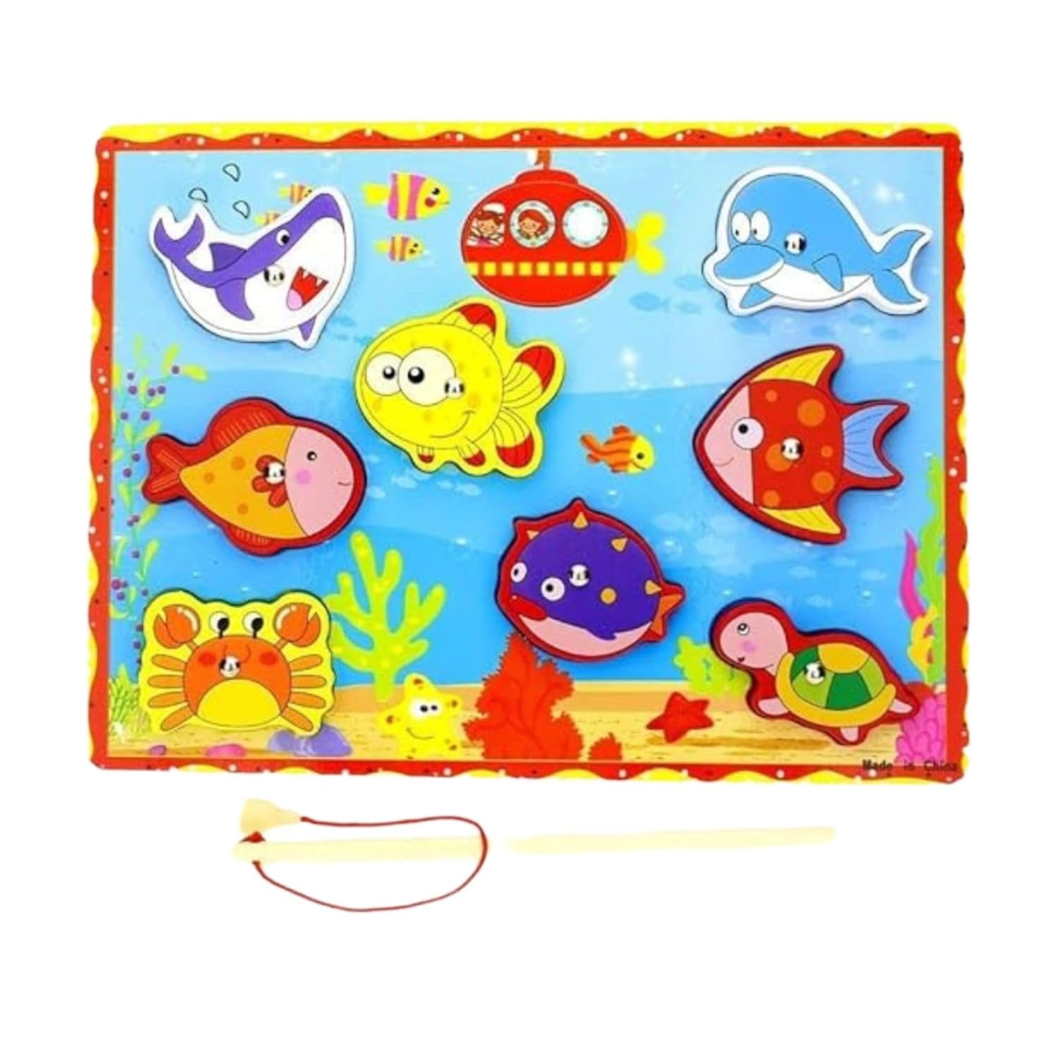 WOODEN FISHING PUZZLE