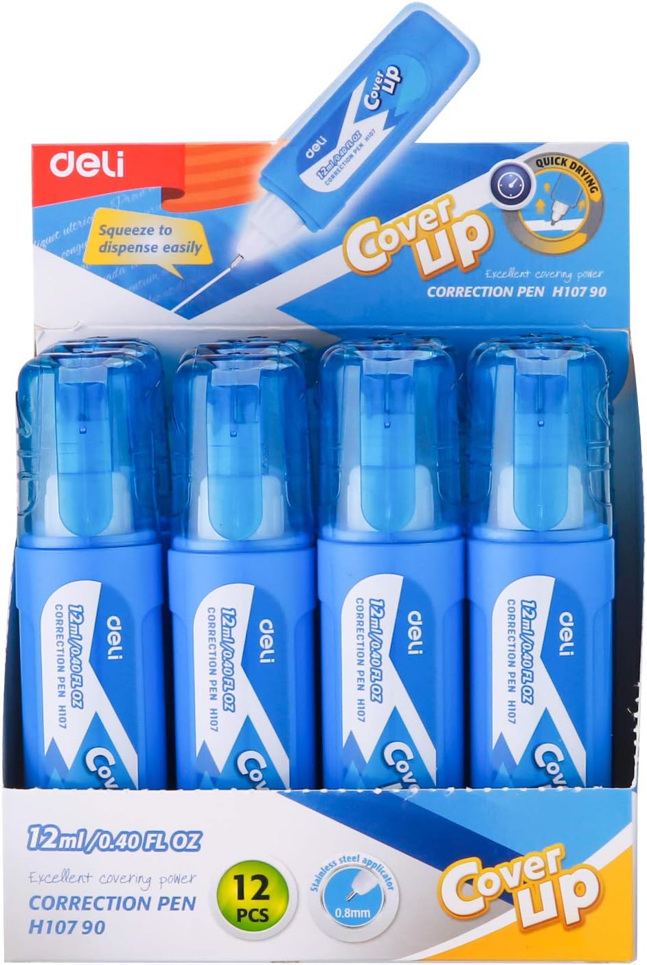 CORRECTION PEN 12ML ( BRAND DELI ) 12PCS