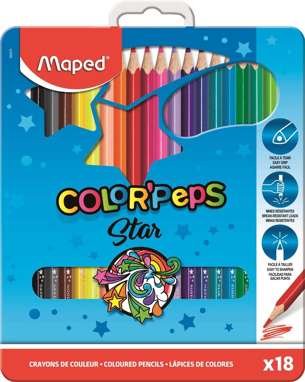 COLOR PENCIL ( BRAND MAPED ) 18 COLORS