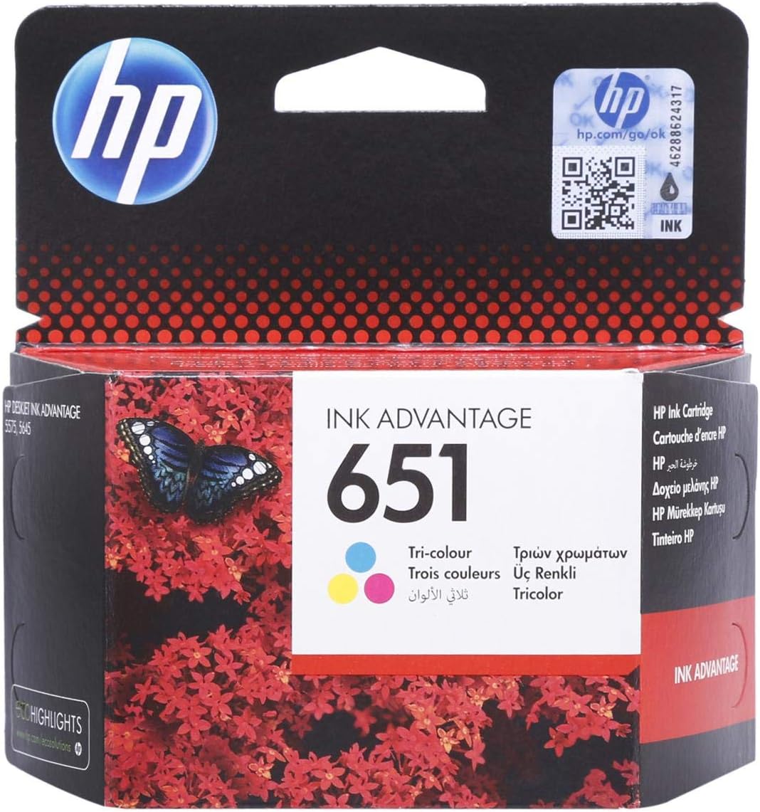 INK CARTRIDGE 651 TRI-COLOR ( BRAND HP )