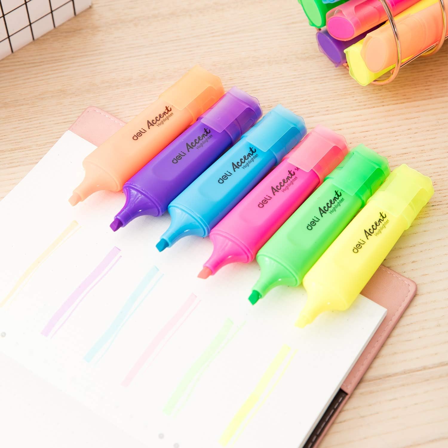 HIGHLIGHTER ( BRAND DELI ) PURPLE COLOR