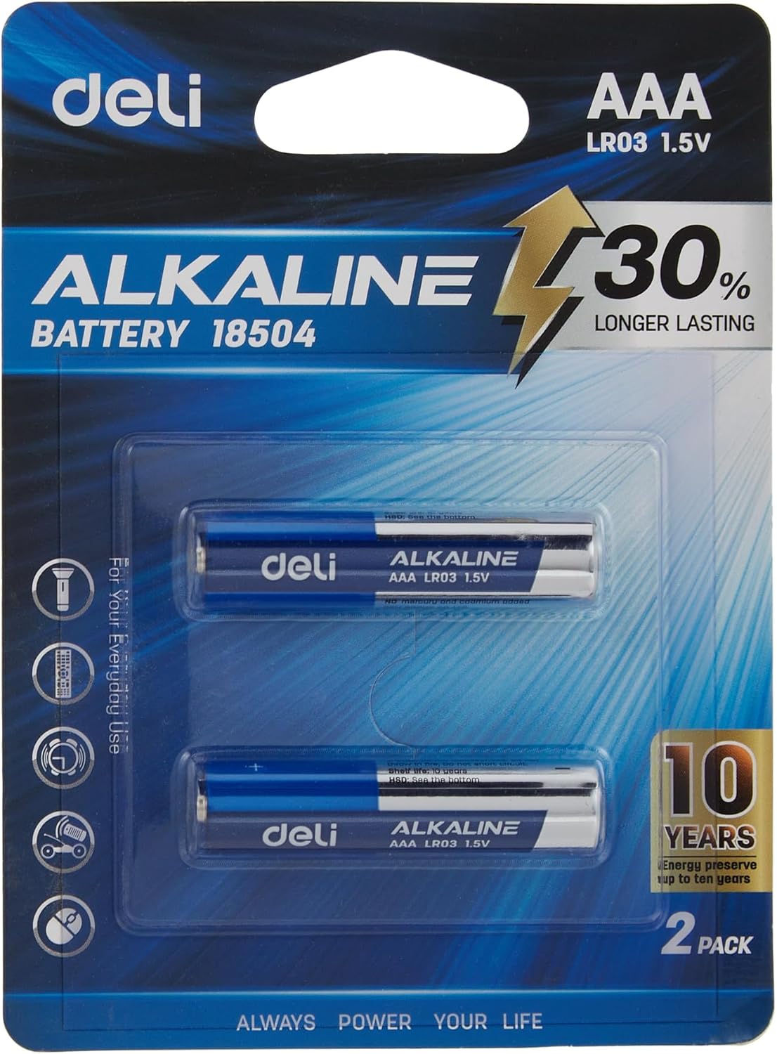 Deli AAA Alkaline Battery 18504