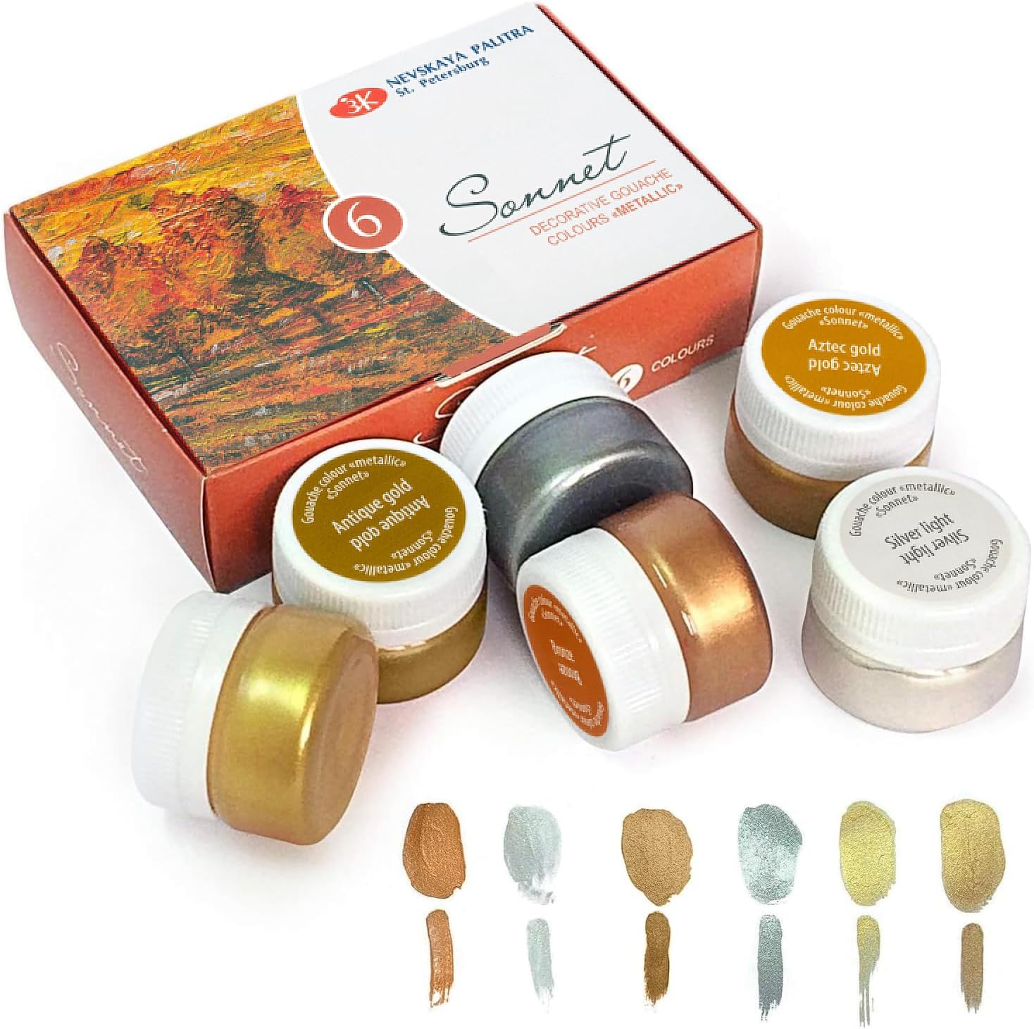 DECORATIVE GOUACHE METALLIC COLOR ( CONEM / SONNET )